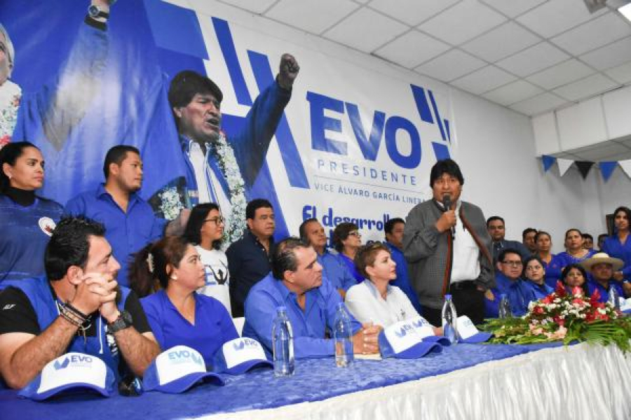 Presidente Evo Morales fortalece candidaturas do Movimento ao Socialismo (MAS) em Beni. (Foto: Raúl Martinez)