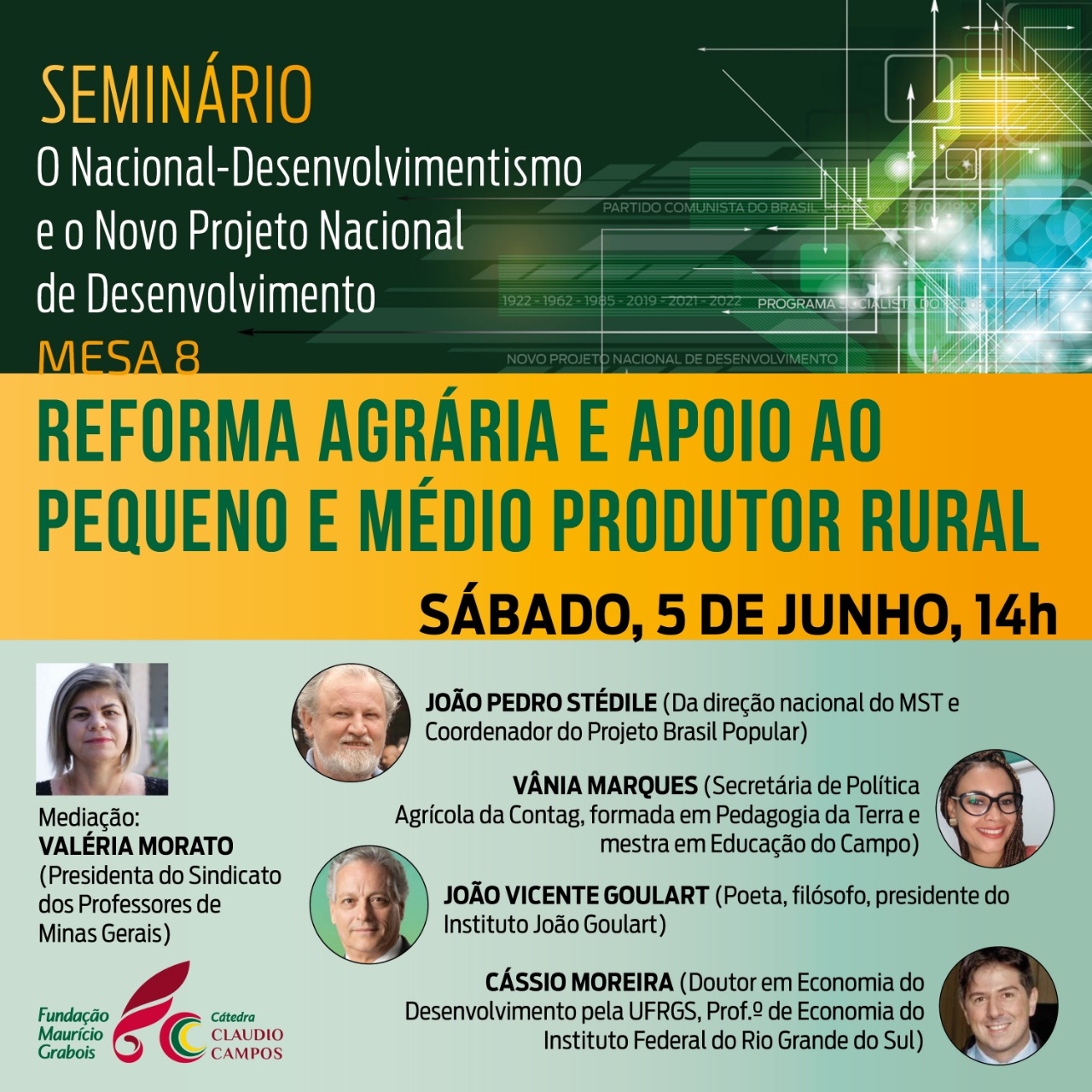 Seminário Neste Sábado Discute Desenvolvimento Rural E Reforma Agrária ...