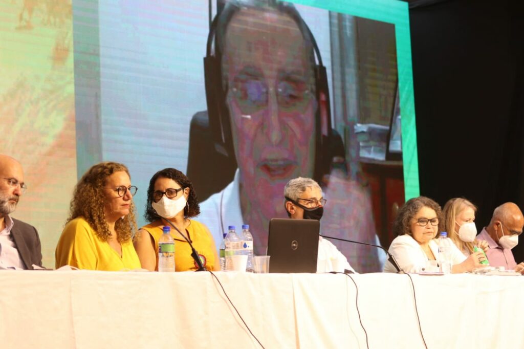 O presidente da Fundação Maurício Grabois, Renato Rabelo, durante intervenção no 15o. Congresso Nacional do PCdoB. Foto: Richard Silva