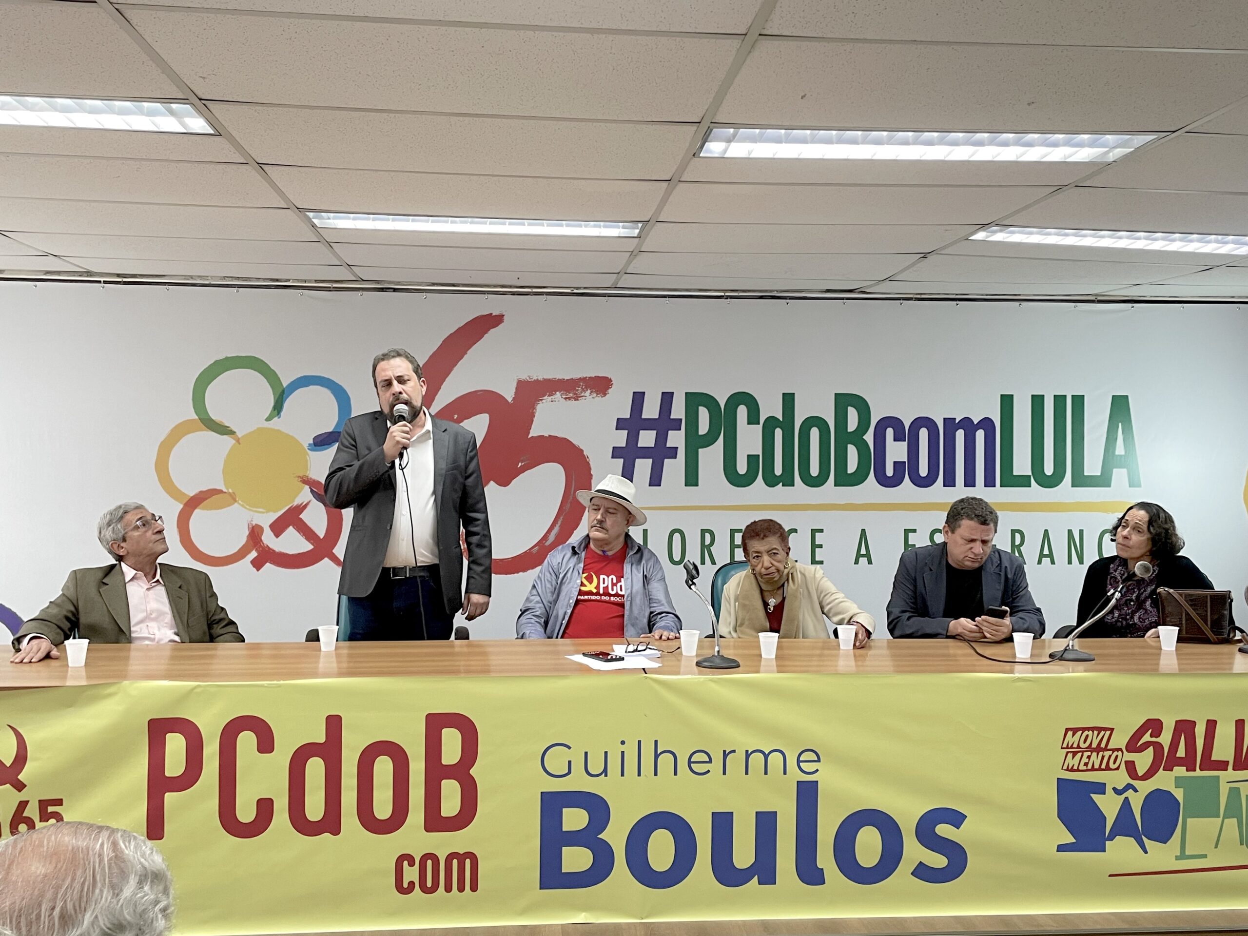 Boulos recebe com orgulho apoio do PCdoB e reafirma compromissos