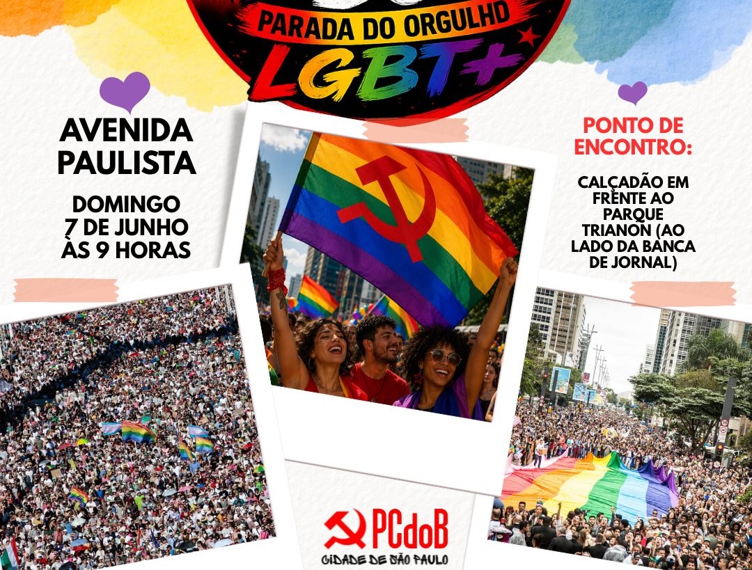 PCdoB reforça mobilização para os 30 anos da Parada LGBTQIAPN+