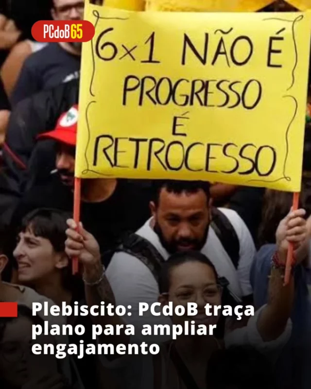 PLEBISCITO POPULAR | A ampla participação popular no plebiscito nacional Por um Brasil Mais Justo — sobre a redução da jornada de trabalho, a isenção do Imposto de Renda para quem recebe até 5 mil e o aumento do IR para os mais ricos — tem sido um dos focos centrais da militância comunista, em especial a que atua nos movimentos sociais. 

Para intensificar esse processo de engajamento,  a Coordenação do Fórum Nacional dos Movimentos Sociais do PCdoB emitiu nota, nesta sexta-feira (30), enfatizando a importância da atividade e do desdobramento descentralizado das ações de mobilização. 

Neste sentido, chama atenção para a participação no Mutirão Nacional de Mobilização, de 6 a 8 de junho, que tem com foco ocupar as redes sociais com maior intensidade, disponibilizando materiais do plebiscito e seus temas.

“Esta fase é de enraizamento da ideia e dos preparativospara o plebiscito, com estruturação das coordenações locais (estaduais ou municipais), organização de encontros, realização de cursos de nivelamento para a militância envolvida e ampla divulgação”, destaca o comunicado.

Leia a íntegra no site do #PCdoB. Link na bio.